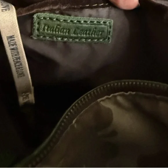 Lucky Brand Green Italian Leather Hobo! GUC!! - Picture 12 of 14